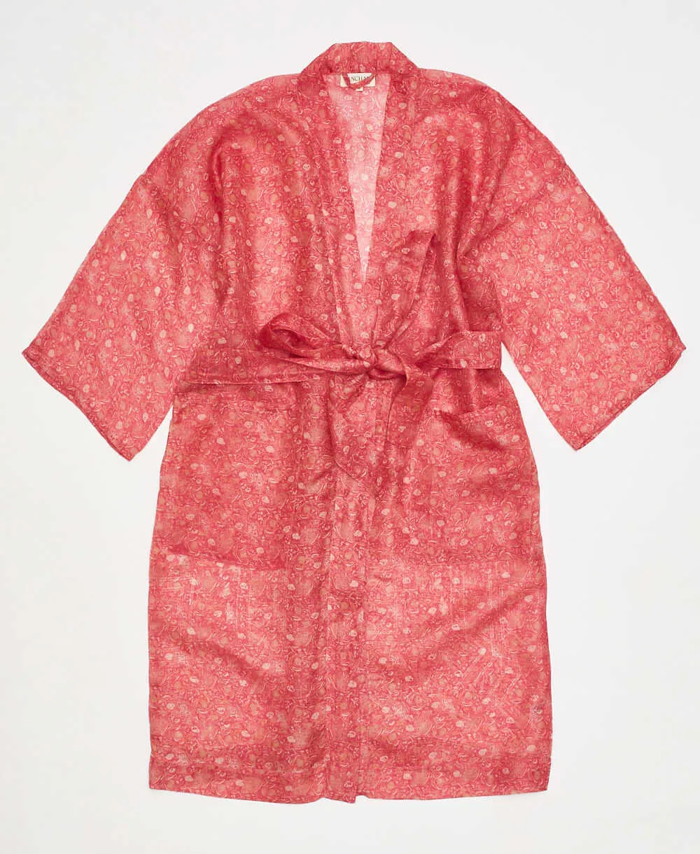 Vintage Silk Robe - No. 240327 - Small