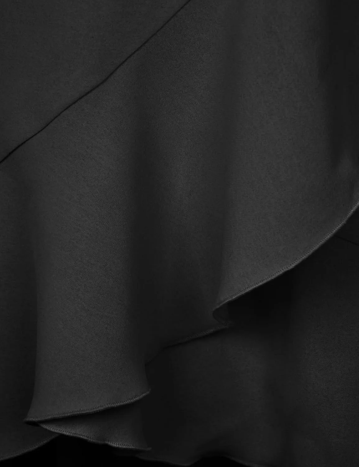 Women Summer High Waist Wrap Ruffled Side Slit Adjustable Waistband Midi Skirt